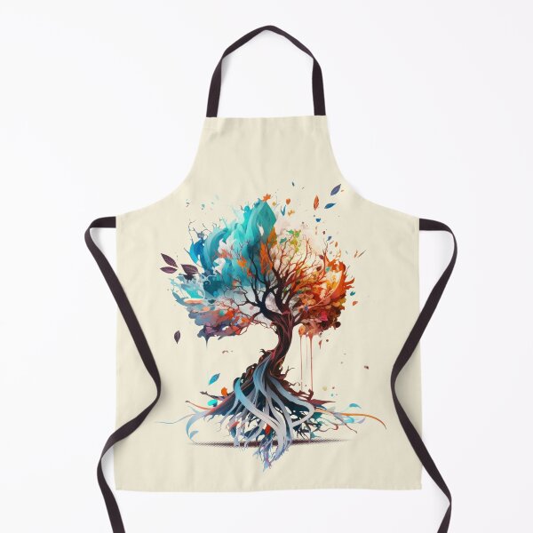 Item preview, Orange and Turquoise Floating Tree designed and sold by Mythic-Dream.