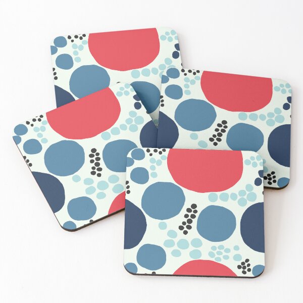 Item preview, Círculos rojos y azules designed and sold by Jaana Day.