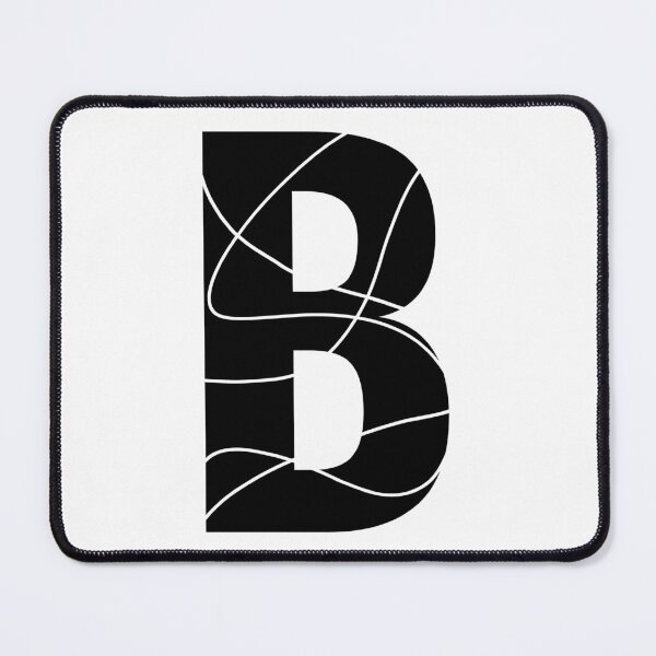 Item preview, B alphabet black color stylish Monogram - letter B / initial B designed and sold by stayartsy07.