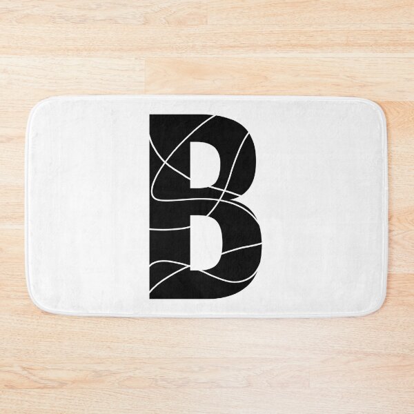 Item preview, B alphabet black color stylish Monogram - letter B / initial B designed and sold by stayartsy07.