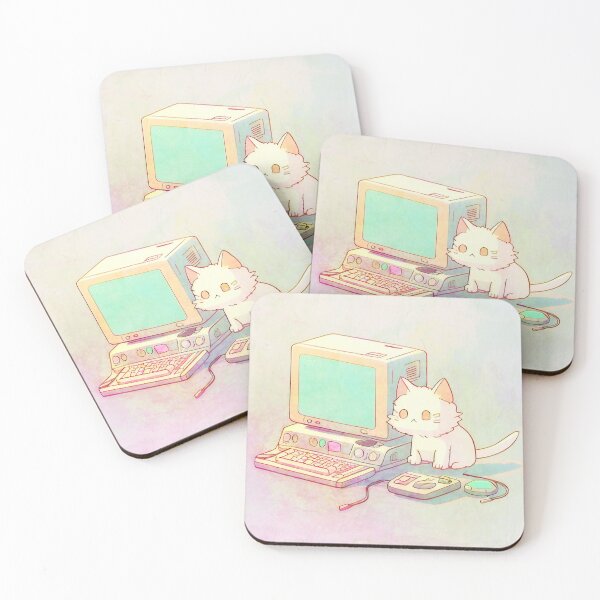 Item preview, Cyberpunk Kitten - Rainbow Tie Dye Pop Art - Watercolor designed and sold by MAIMIAM.