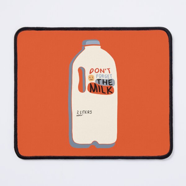 Item preview, Don't Forget the Milk - Retro Milk Bottle  designed and sold by aaalou.