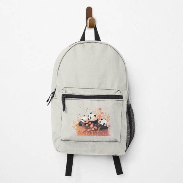 Item preview, Three Cute Panda Bears Chilling Among Flowers designed and sold by quick-drops.