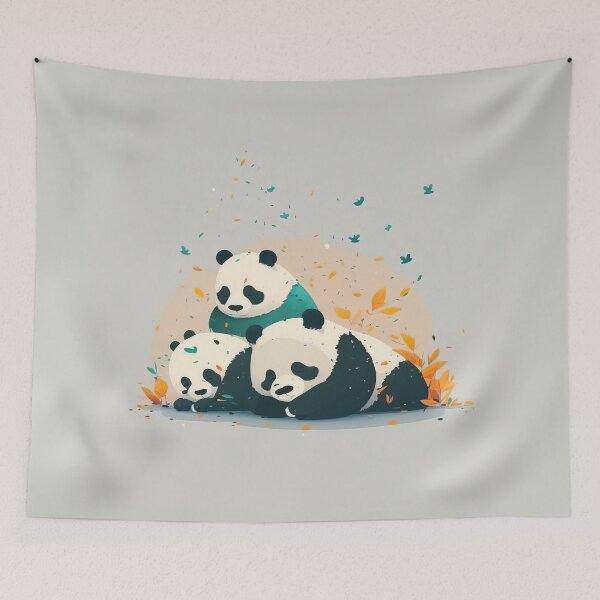 Item preview, Three Pandas Relaxing designed and sold by quick-drops.