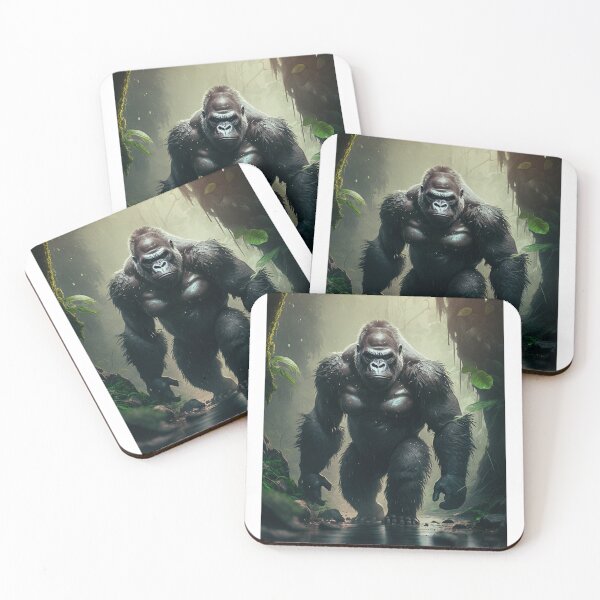 Item preview, Mountain Gorilla in the Wild Jungle  designed and sold by Brockinator.