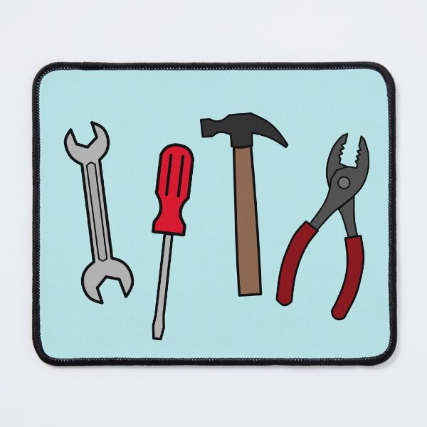 Item preview, Carpentry tools cartoon illustration designed and sold by Misscartoon.