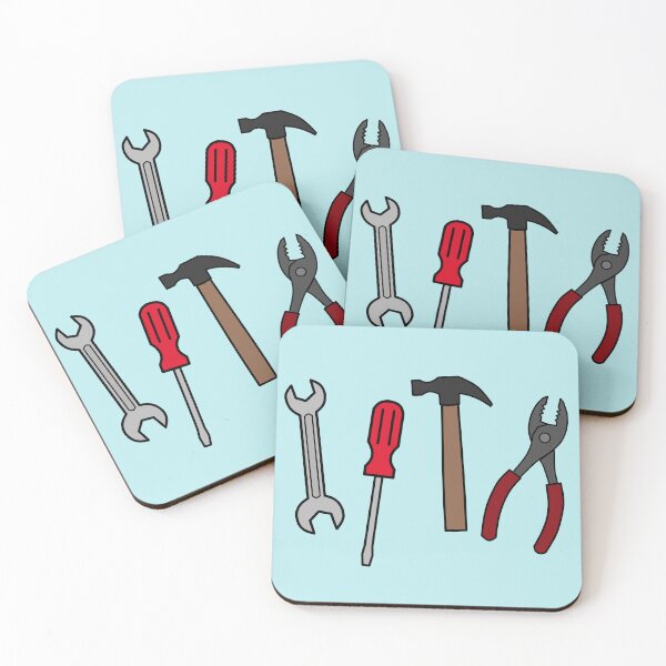Item preview, Carpentry tools cartoon illustration designed and sold by Misscartoon.