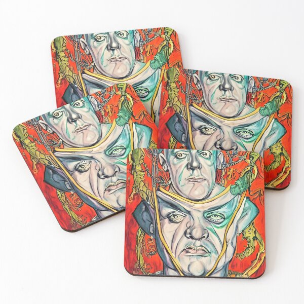 Item preview, Aleister Crowley The Great Beast of Thelema painted in a Surrealist and Impressionist style designed and sold by Ataraxia  Apparel.