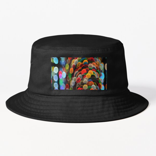 Magic hypnotizing concentric circles creating a sensation of rotation, flight and expansion of consciousness Bucket Hat