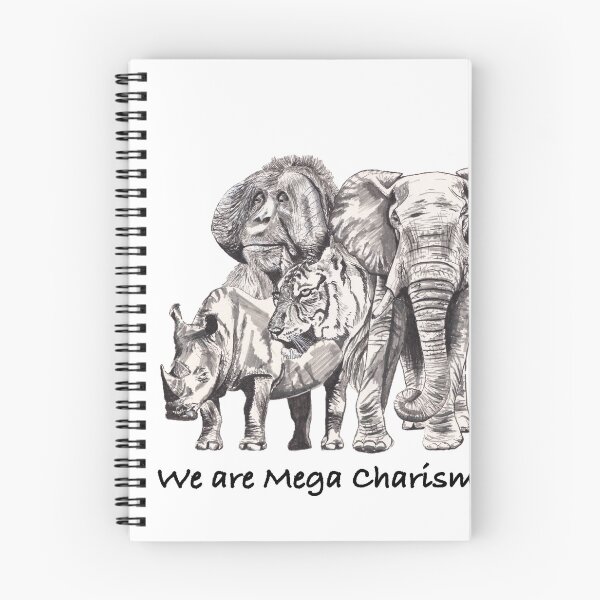 Item preview, Charismatic threatened mega fauna in ink designed and sold by WonderWildSG.