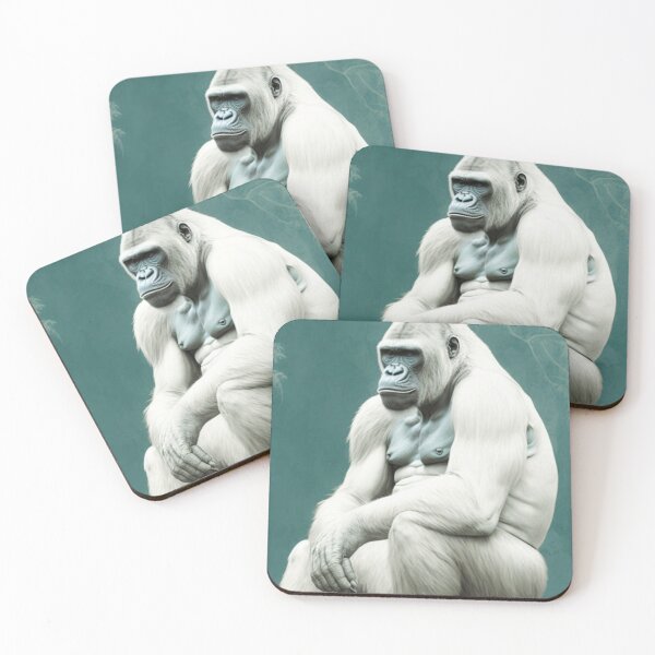 Item preview, Albino Gorilla Chilling Primate designed and sold by Brockinator.