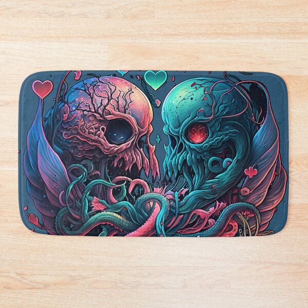 Item preview, Doomed kiss Cthulhu heart designed and sold by Arcult-Stickers.