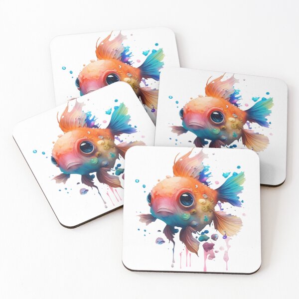 Artikelvorschau, Netter Aquarell-Fisch entworfen und verkauft von lelixart.