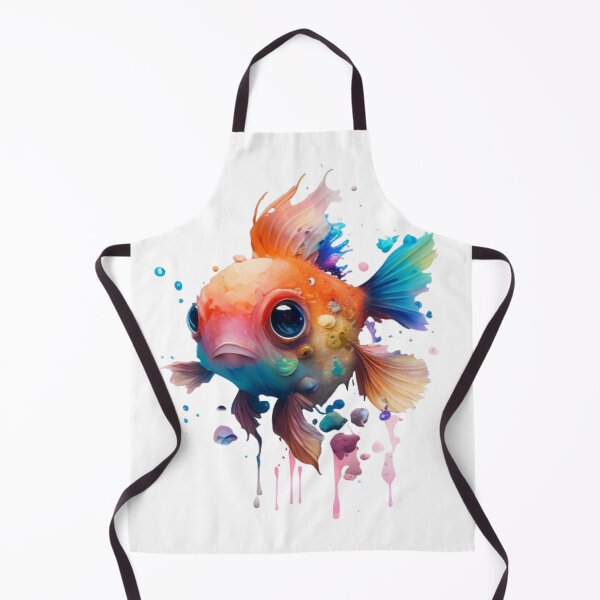 Artikelvorschau, Netter Aquarell-Fisch entworfen und verkauft von lelixart.
