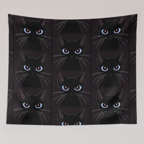 Artikelvorschau, Black cat purple eyes entworfen und verkauft von GeneralNight.