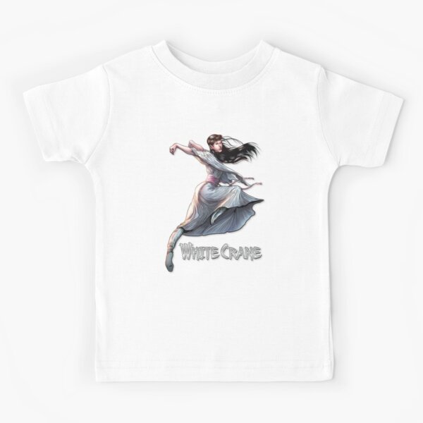 White Crane kung fu Kids T-Shirt