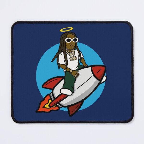 Item preview, Takeoff Tribute Rocket Ship RIP - Spaceship Illustration  designed and sold by DOGGY SEASON.