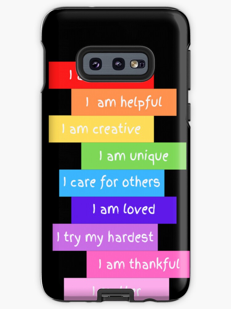 Positive Affirmations for Kids Samsung Galaxy Phone Case for Sale by  BlakefourDesign