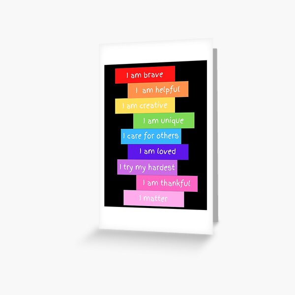 Artikel-Vorschau von Positive Affirmationen für Kinder, designt und verkauft von BlakefourDesign.