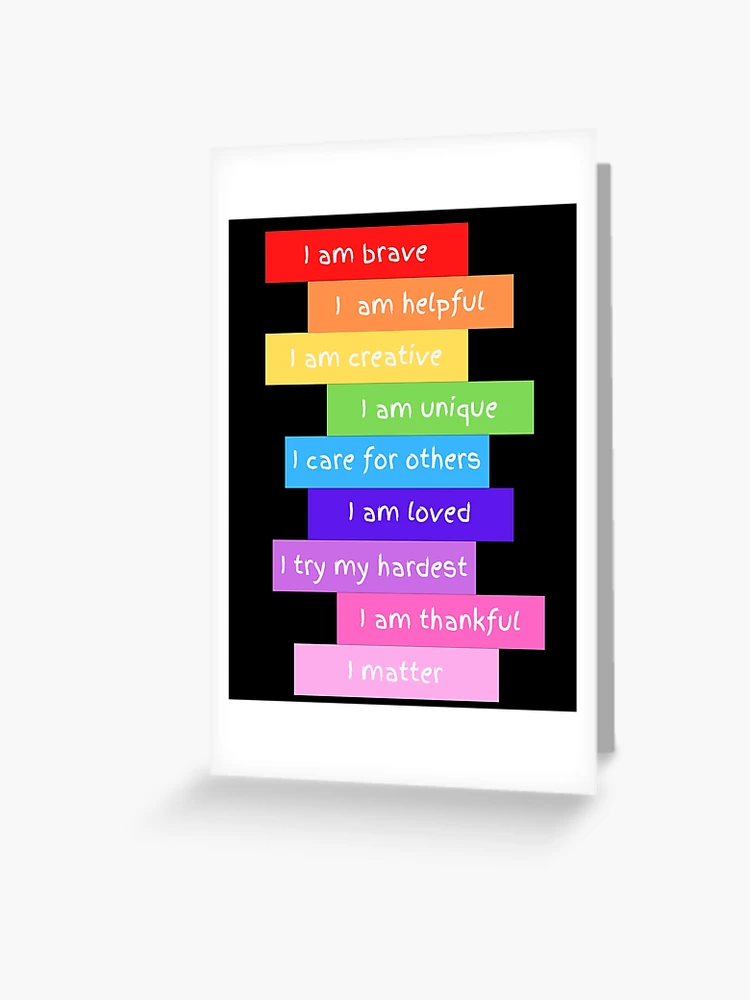 Positive Affirmations for Kids Spiral Notebook for Sale by BlakefourDesign