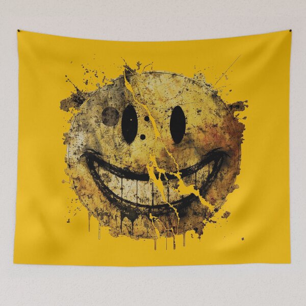 Item preview, Cracked Smiling Face Emoji designed and sold by Jarmo Piironen.