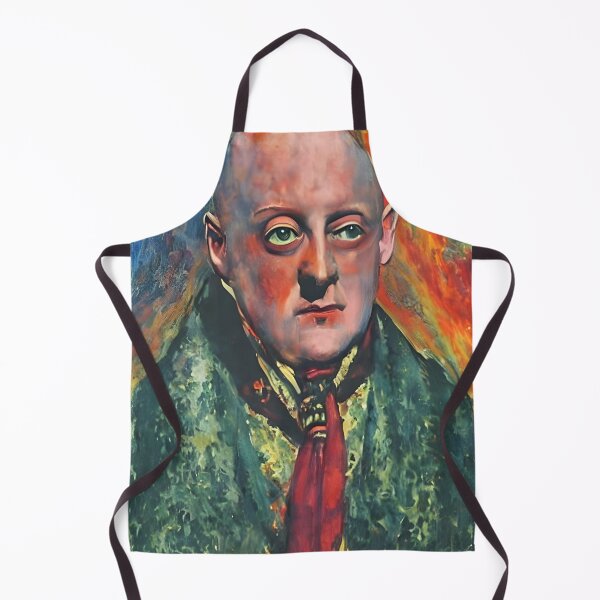 Item preview, Painting of Aleister Crowley The Great Beast of Thelema painted in a Surrealist and Impressionist style designed and sold by Ataraxia  Apparel.
