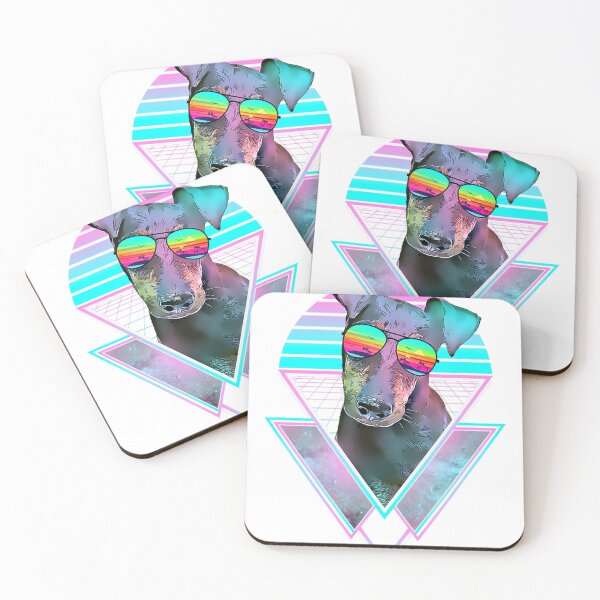 Item preview, Manchester Terrier Dog Vintage Retro Vaporwave Beach Vibe  designed and sold by satenadisoa.