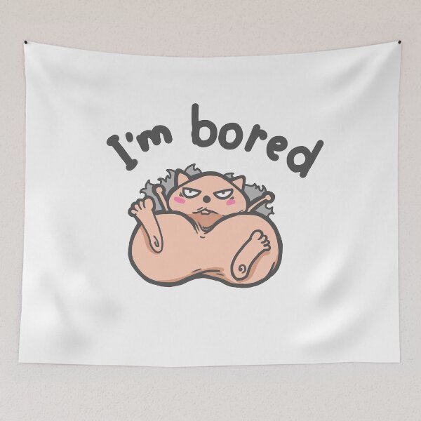 Item preview, I am bored hedgehog designed and sold by PANG-NANG.