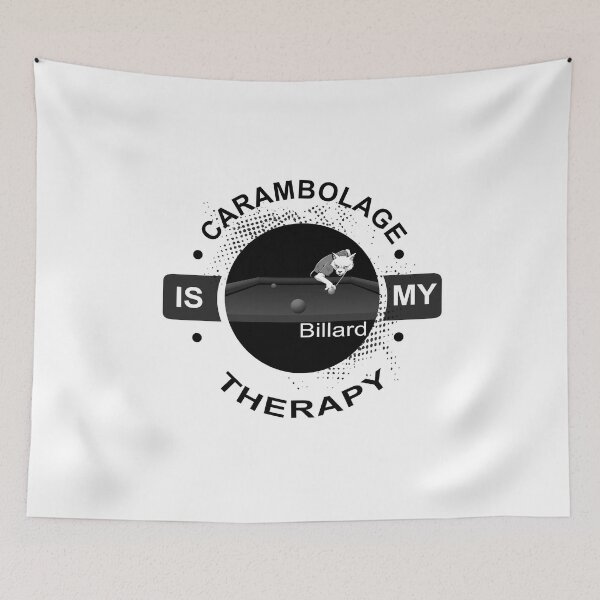 Item preview, Carom billiards is my therapy, billiards fox designed and sold by ChrUzDesigner.