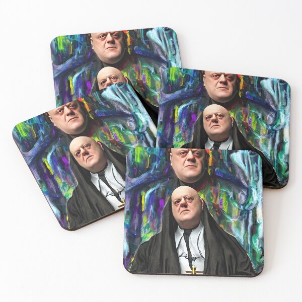 Item preview, Cyberpunk Aleister Crowley The Great Beast of Thelema painted in a Surrealist and Impressionist style designed and sold by Ataraxia  Apparel.