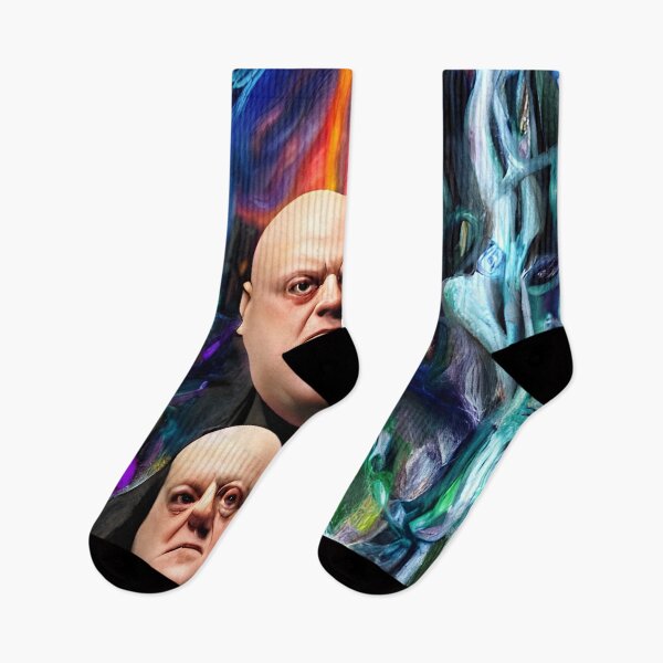 Item preview, Cyberpunk Aleister Crowley The Great Beast of Thelema painted in a Surrealist and Impressionist style designed and sold by Ataraxia  Apparel.