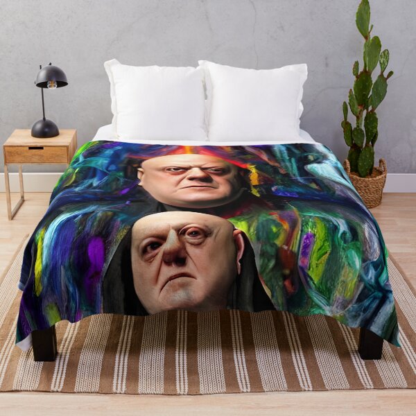 Item preview, Cyberpunk Aleister Crowley The Great Beast of Thelema painted in a Surrealist and Impressionist style designed and sold by Ataraxia  Apparel.