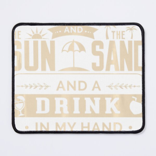 Item preview, SLIM FIT Sun Sand Drink in my hand Beach shore beer alcohol designed and sold by fickelellrunp.