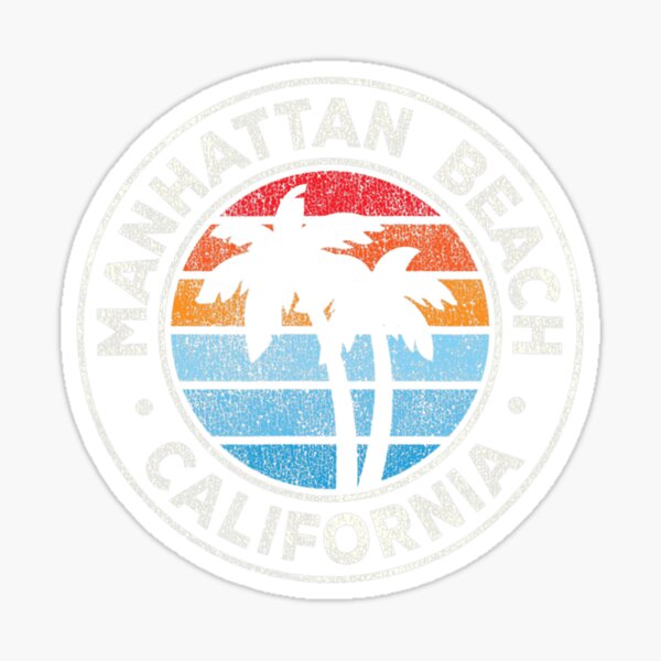 Item preview, Manhattan Beach California CA Vintage Graphic Retro 70s  designed and sold by satenadisoa.