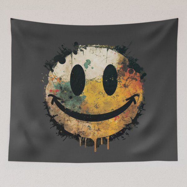 Item preview, Grunge Emoticon Smile Face designed and sold by Jarmo Piironen.