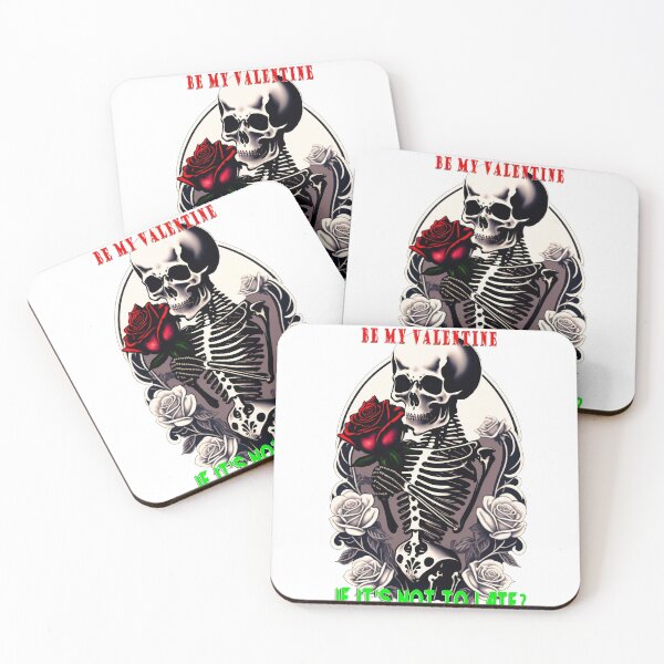 Item preview, Be my Valentine, if its not to late skeleton with roses designed and sold by Willem Horinga.