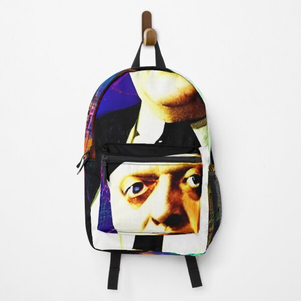 Item preview, Cyberpunk Aleister Crowley The Great Beast of Thelema painted in a Surrealist and Impressionist style designed and sold by Ataraxia  Apparel.