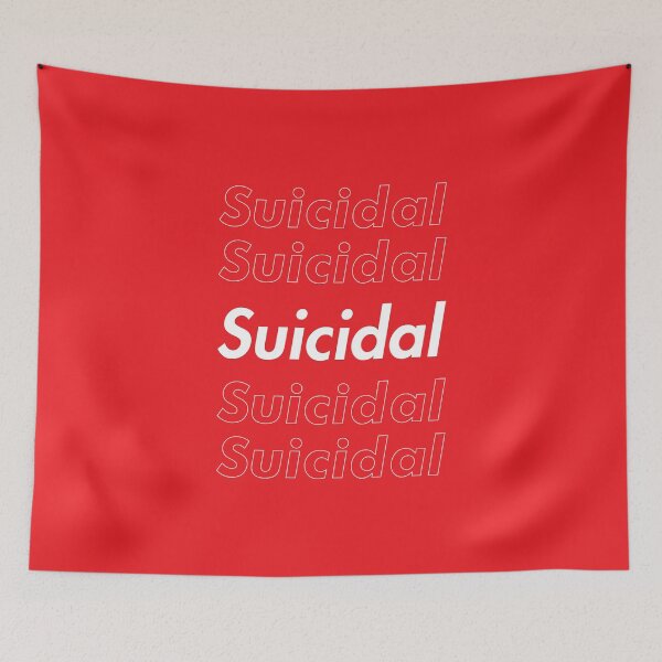 Item preview, Suicidal Red Logo Parody designed and sold by everything4eva.