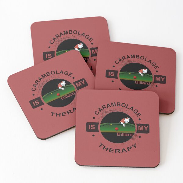 Item preview, Carom billiards is my therapy, billiards fox designed and sold by ChrUzDesigner.