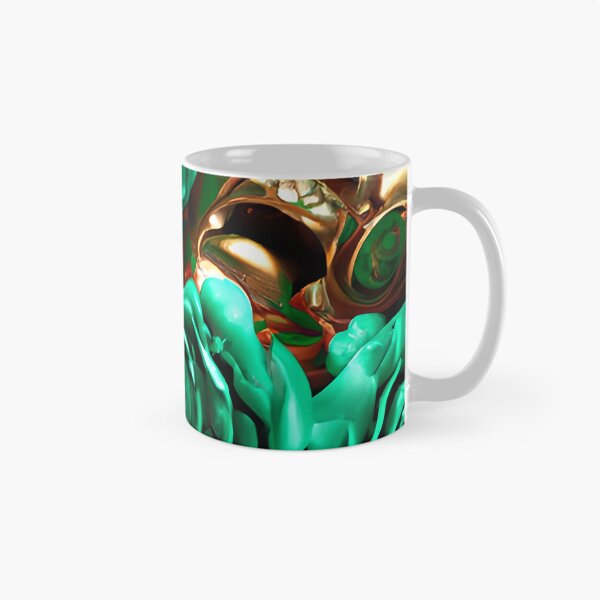 Item preview,  Metallic Green and gold Roses Tiki mask designed and sold by Itzjustlife.