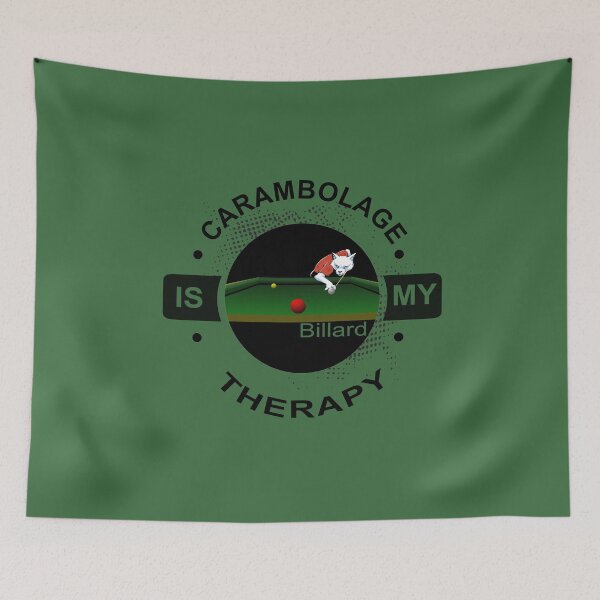 Item preview, Carom billiards is my therapy, billiards fox designed and sold by ChrUzDesigner.