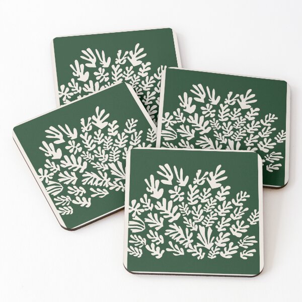 Item preview, Henri Matisse Flower, Paper Decoupes Art dark green, Matisse Cutout's, Matisse inspired sheaf designed and sold by re-make-.