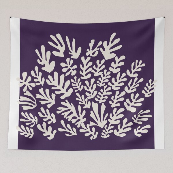 Item preview, Henri Matisse Flower, Paper Decoupes Art dark purple, Matisse Cutout's, Matisse inspired sheaf designed and sold by re-make-.