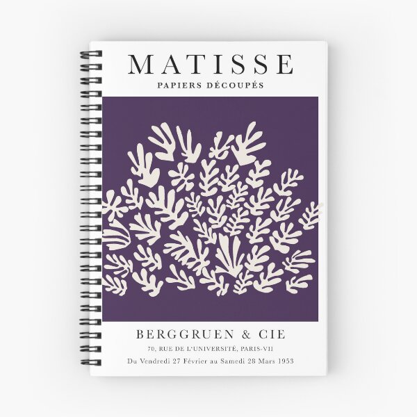Item preview, Henri Matisse Flower, Paper Decoupes Art dark purple, Matisse Cutout's, Matisse inspired sheaf designed and sold by re-make-.