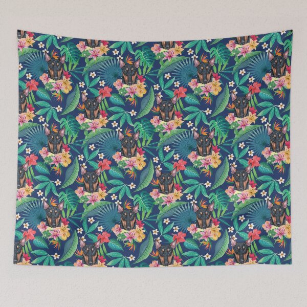 Item preview, Tropical Black and Tan Bull Terrier  designed and sold by lulupetart.