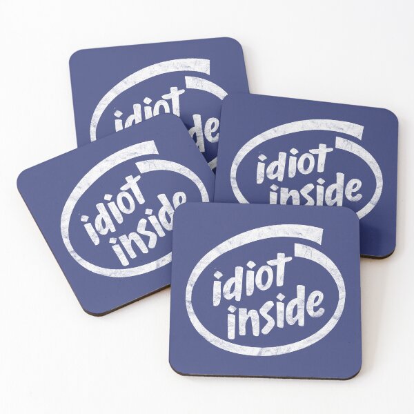 Item preview, Idiot Inside - Distressed Design designed and sold by risible.