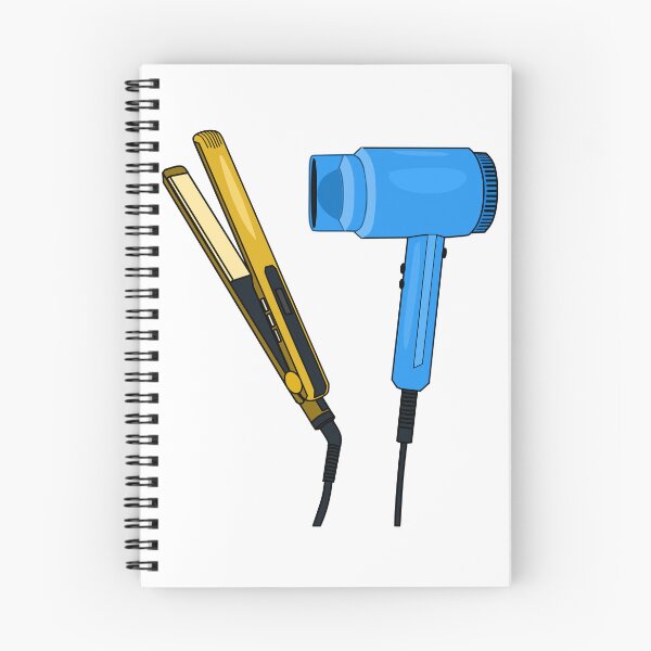 Item preview, Hair dryer & hair straightener illustration designed and sold by Misscartoon.