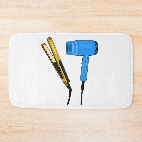Item preview, Hair dryer & hair straightener illustration designed and sold by Misscartoon.