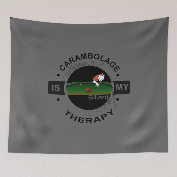 Item preview, Carom billiards is my therapy, billiards fox designed and sold by ChrUzDesigner.