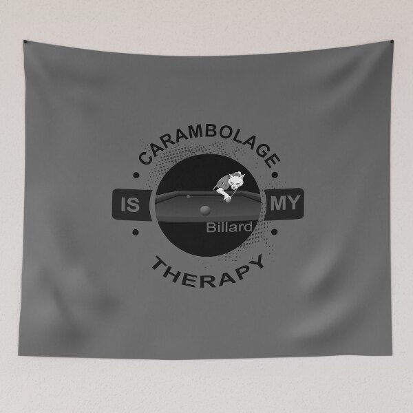Item preview, Carom billiards is my therapy, billiards fox designed and sold by ChrUzDesigner.